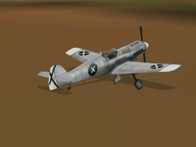 Ground object aircraft 109 B for European Air War