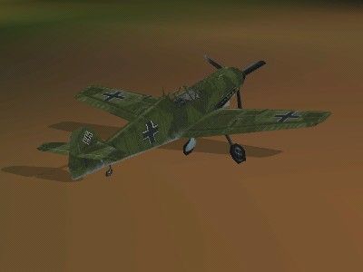 Ground object aircraft 109 E1 for European Air War